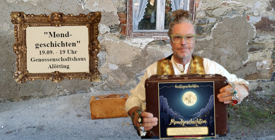 künstlerisch Kunst kurtsgeschichten Geschichten Auftritt Fenster Hauswand alter Koffer vor alter Steinwand